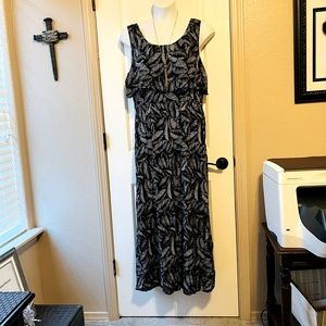 NWOT size XXL maxi dress black & white